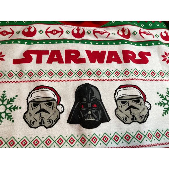 Star Wars Women’s Ugly Christmas Sweater Size M Darth Vader and Stormtrooper - Picture 3 of 8